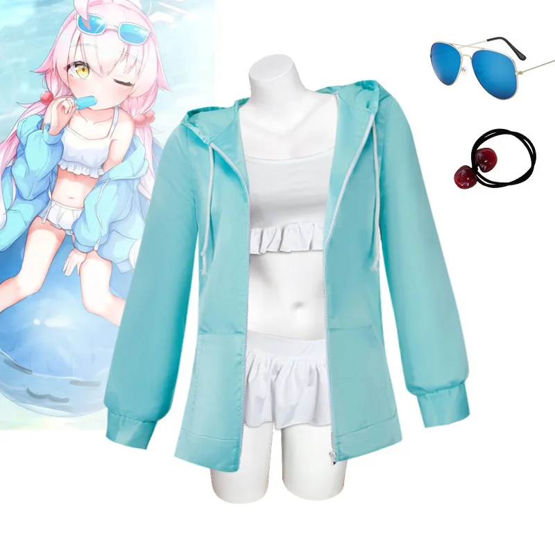 Blue Archive Coswear Same Style Swimsuit Bird Game Starry Wild Cosplay Costume Game Swimsuit Performance C-suit