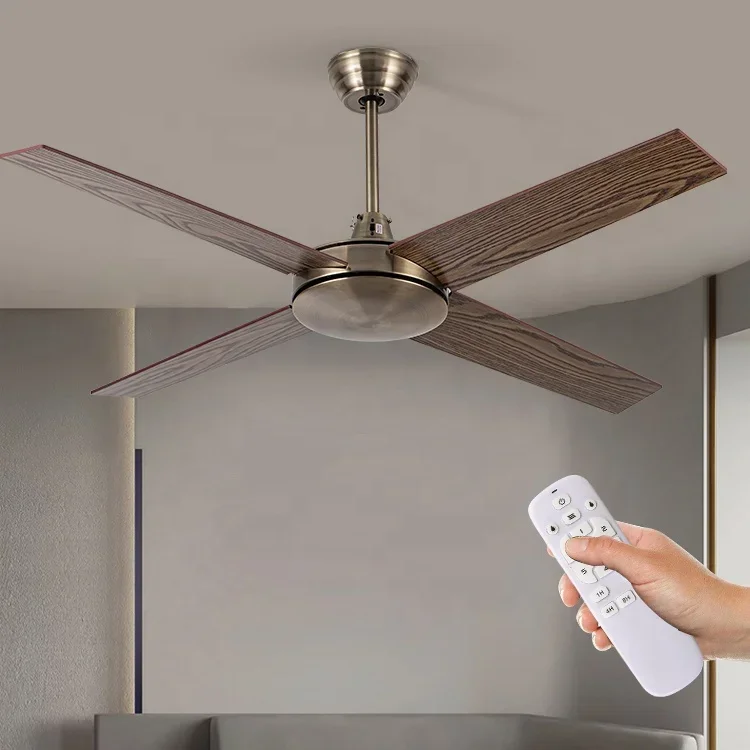 48 inch 52 inch indoor living room bedroom remote control ceiling fan