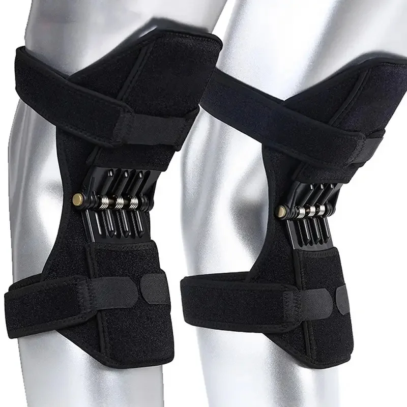 Knee Booster Joint Support Knee Pads Patella Knee Strap Tibial Booster Powerful Rebound Spring for Walking Climbing