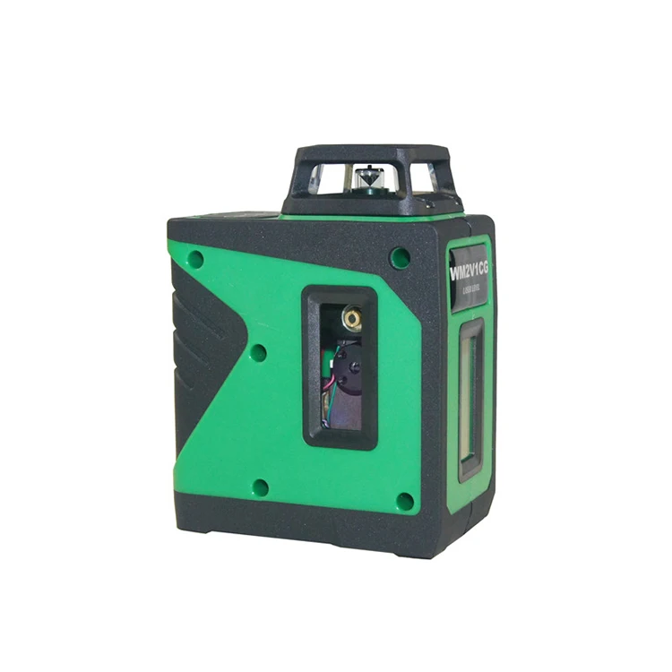 360 Degree Cross Line Laser Level, Horizontal and Vertical, Self-Leveling, 12 Lines, Green Beam, Indoor Construction Tool