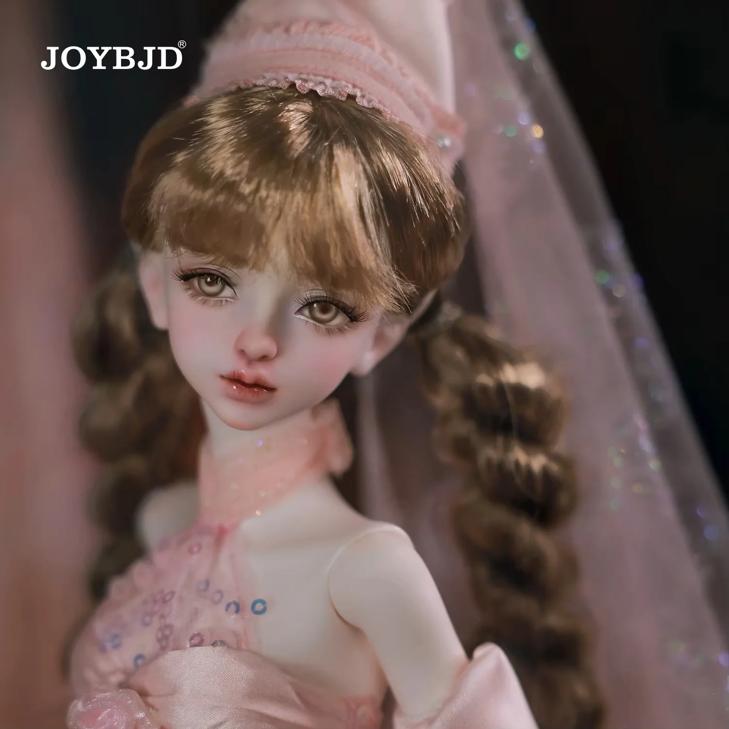 Joybjd 1/4 Garnet Bjd Doll FullSet Fairy-tale Fantasy Romantic Court Pink Witch Fairy Godmother Birthday Gift Movable Joint Doll