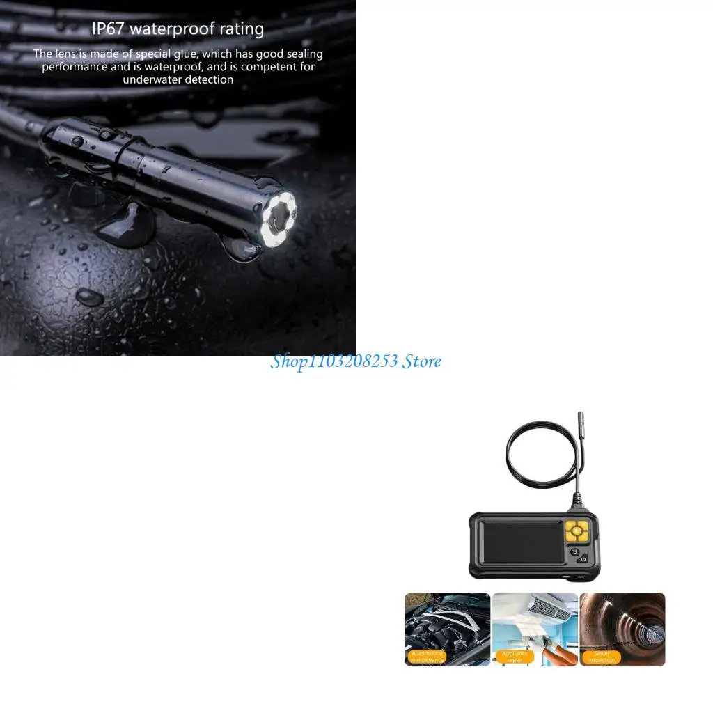 

R6FA 4.3 -дюймовый экран промышленного эндоскопа Перезаряжаемая инспекционная камера для транспортных средств