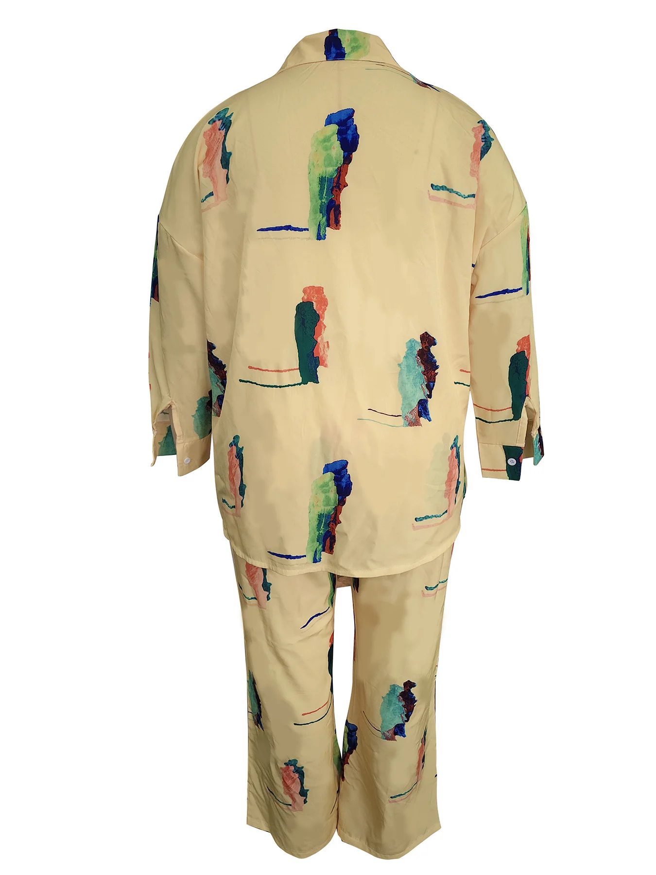 بالإضافة إلى حجم الحبر - مجموعة فنية! أصفر ساطع مع مطبوعات ملونة، أنيق للغاية