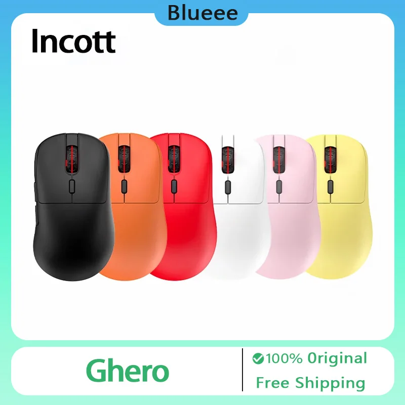 

Incott Ghero Pro Mouse Bluetooth Wireless Dual Mode Paw3395 Sensor Ergonomics Esports Mice Pc Accessories Vorlant Gifts