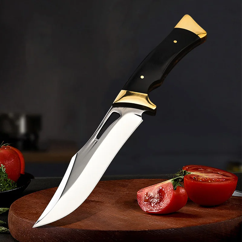 Multifunctional Butcher Knife Forged Handmade Kitchen Boning Knife with Knife Cover Stainless Steel Fruit Cooking Knife