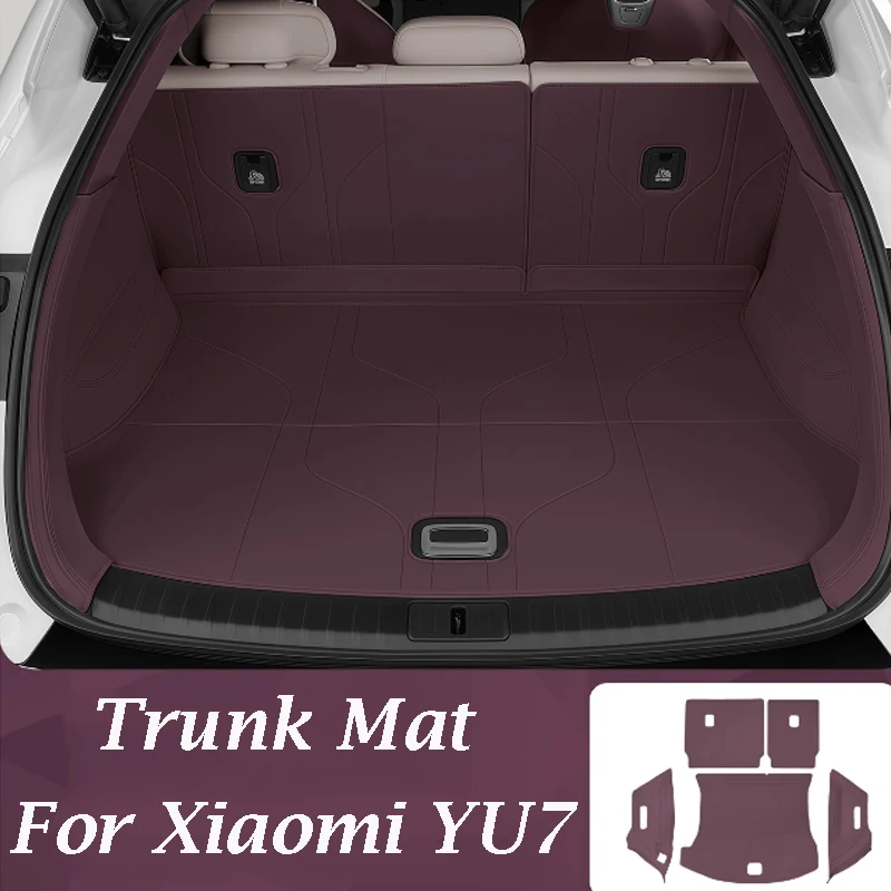 

For Xiaomi YU7 2025 2026 Accessories Interior Decoration Auto Trunk Mat Rear Cargo Liner Wear-resistant Waterproof