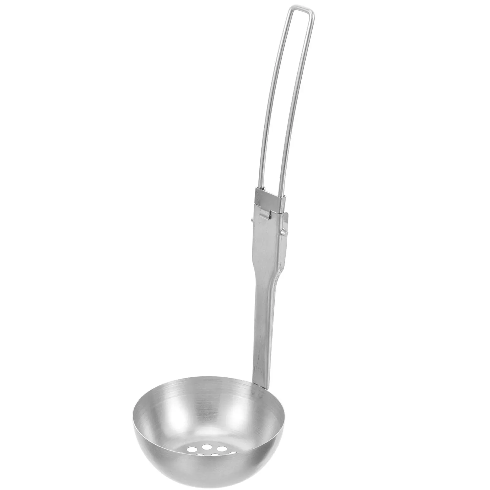 

Folding Slotted Spoon Stainless Steel Portable Outdoor Cutlery Camping Lightweight Durable Foldable Skimmer For Travel Home
