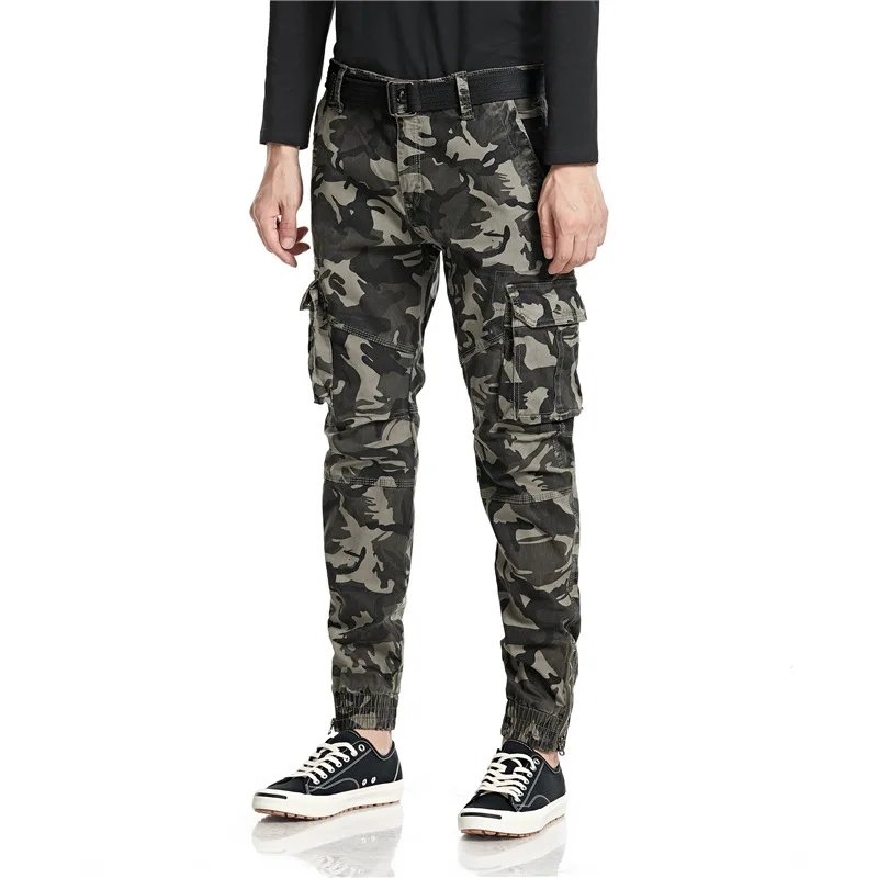 Camouflage Tactical Military Pants Men Outdoor Casual Cargo Pants Hiking Trekking Cotton Wear Resistant Sweatpants Men Trousers