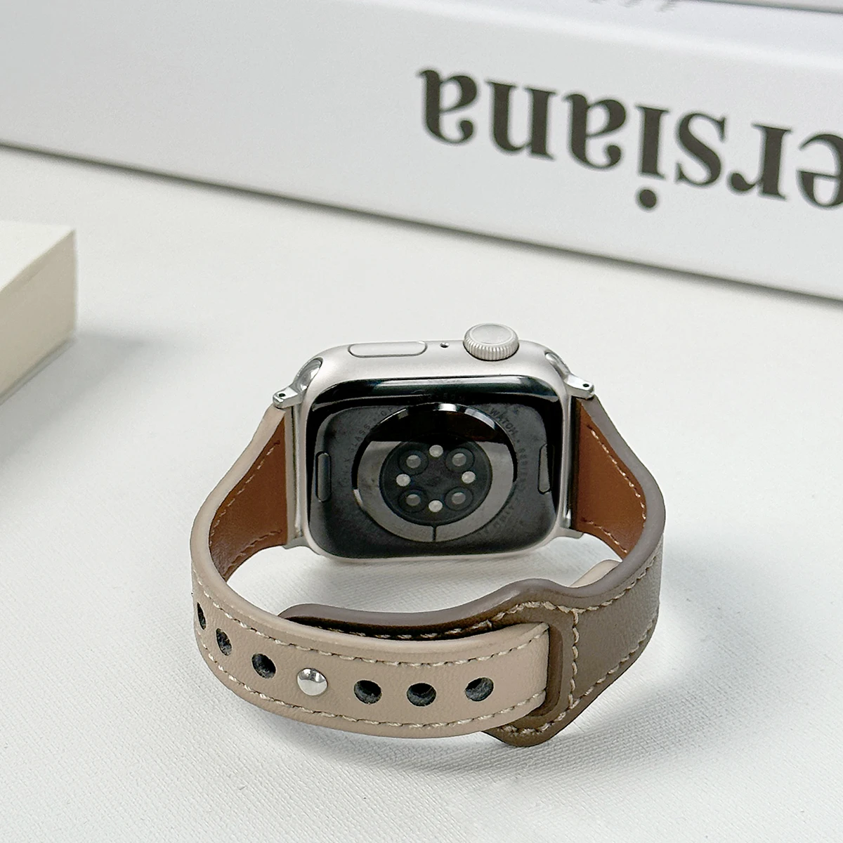 Slim Band For Apple Watch Series 10 42mm 46mm 9 8 7 41/45mm PU Leather Strap 40mm/44mm 38/42mm 49mm Bracelet For iWatch SE 6 5 4