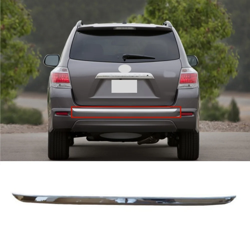 Front and rear bumper grille chrome strip For Toyota highlander 2012-2014