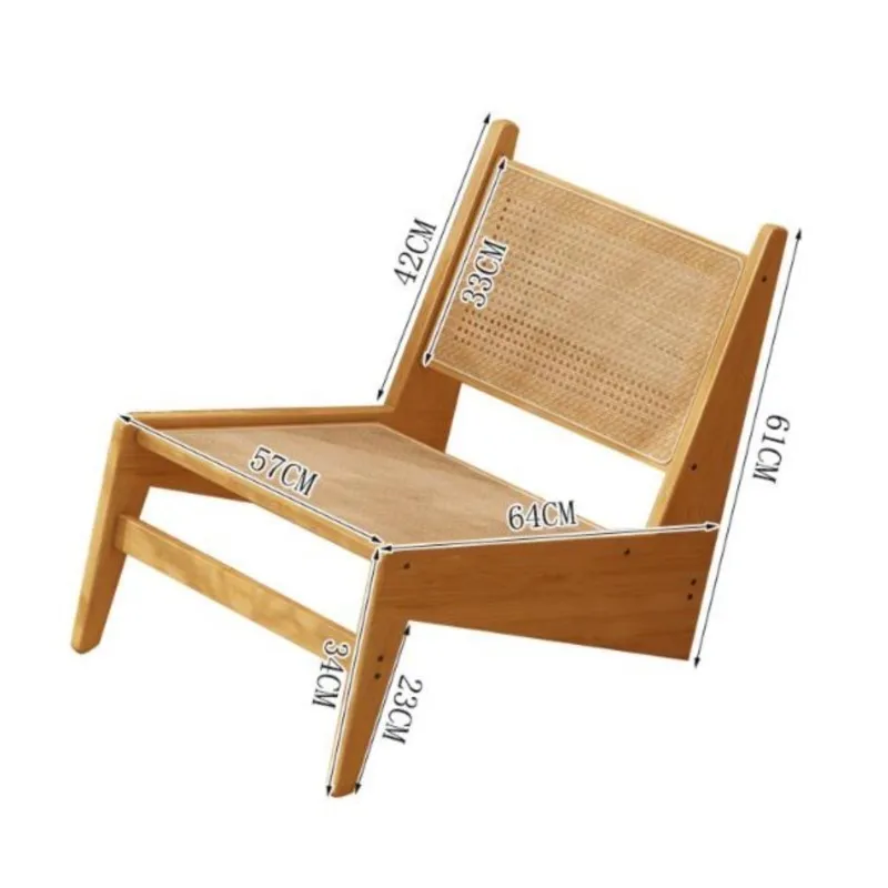 X&D Vine Woven Leisure Chair Single Sofa Chair For Home Use Quiet Style Home Kangaroo Bamboo Woven Chair Creative Lazy Chair New