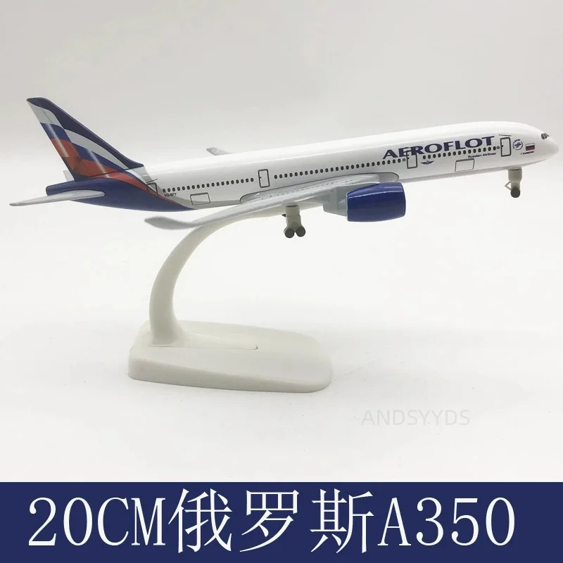 Maßstab 1:400 A350 20 cm Legierung Metall Russland Aeroflot 350 Modell Flugzeug Diecast Modell Flugzeug Kits Spielzeug Kinder Geschenk
