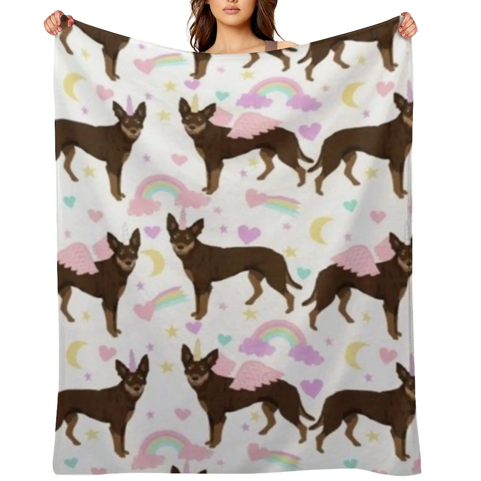 

KELPIE Throw Blanket Furrys for sofa Flannels Camping Blankets