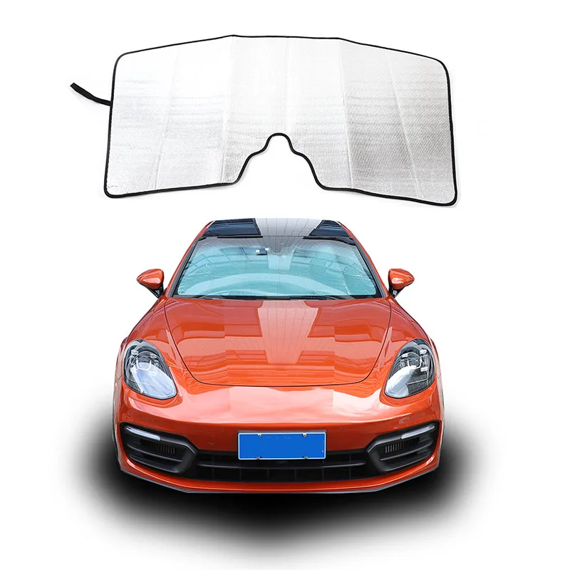 For Porsche Panamera 2017-2023 aluminum foil Car Windshield Sunshade UV Shield Block Cover Aluminum Foil Interior Accessories