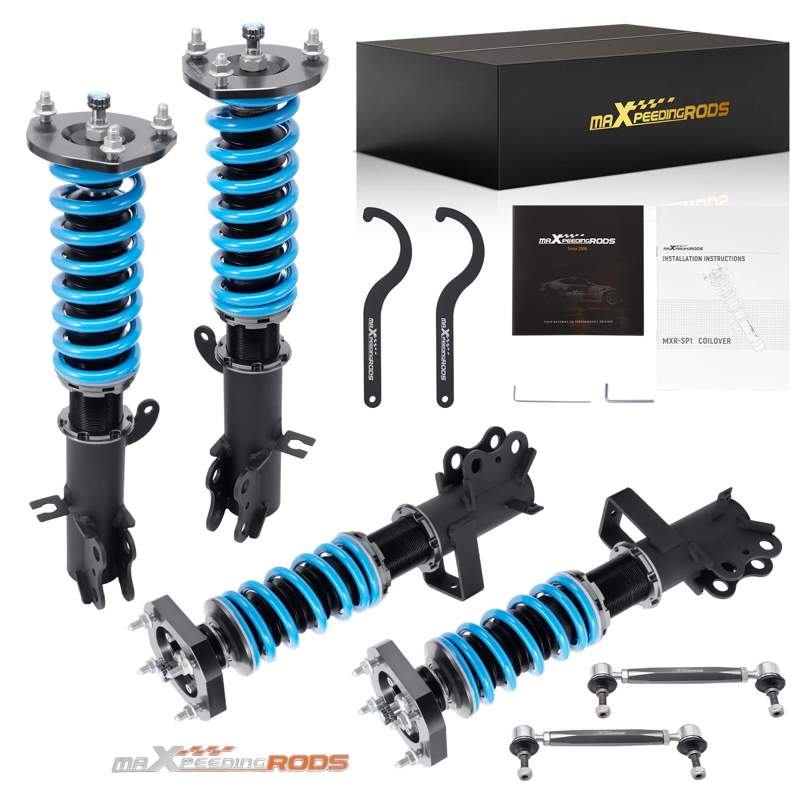 MaXpeedingrods 24 Level Damper Coilovers Shocks Absorbers Springs Kit for Toyota MR2 1990-1999