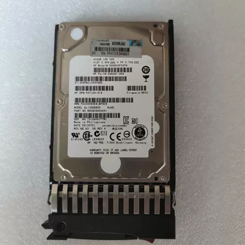 619463-001 619291-B21 900G 10K SAS 2.5'' Server Hard Disk For HP