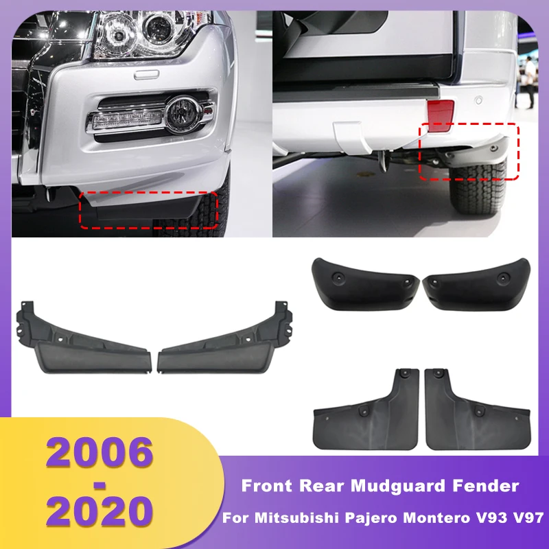 

Front Wheel Mudguard Fender Rear Bumper Mud Guard For Mitsubishi Pajero Montero V93 V97 V98 2006-2020 6405A077 6405A078