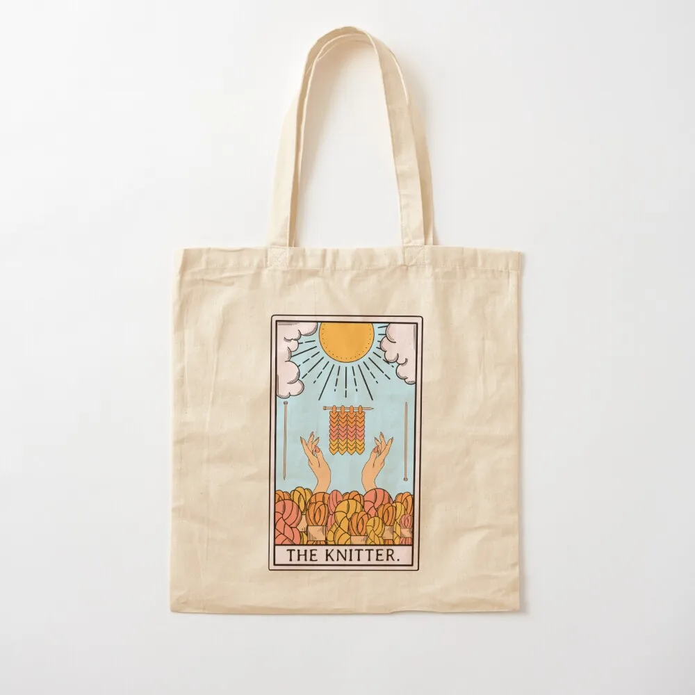 

The Original Knitter Tarot Card Tote Bag shopping bag supermarket folding bag personalized tote Canvas Tote