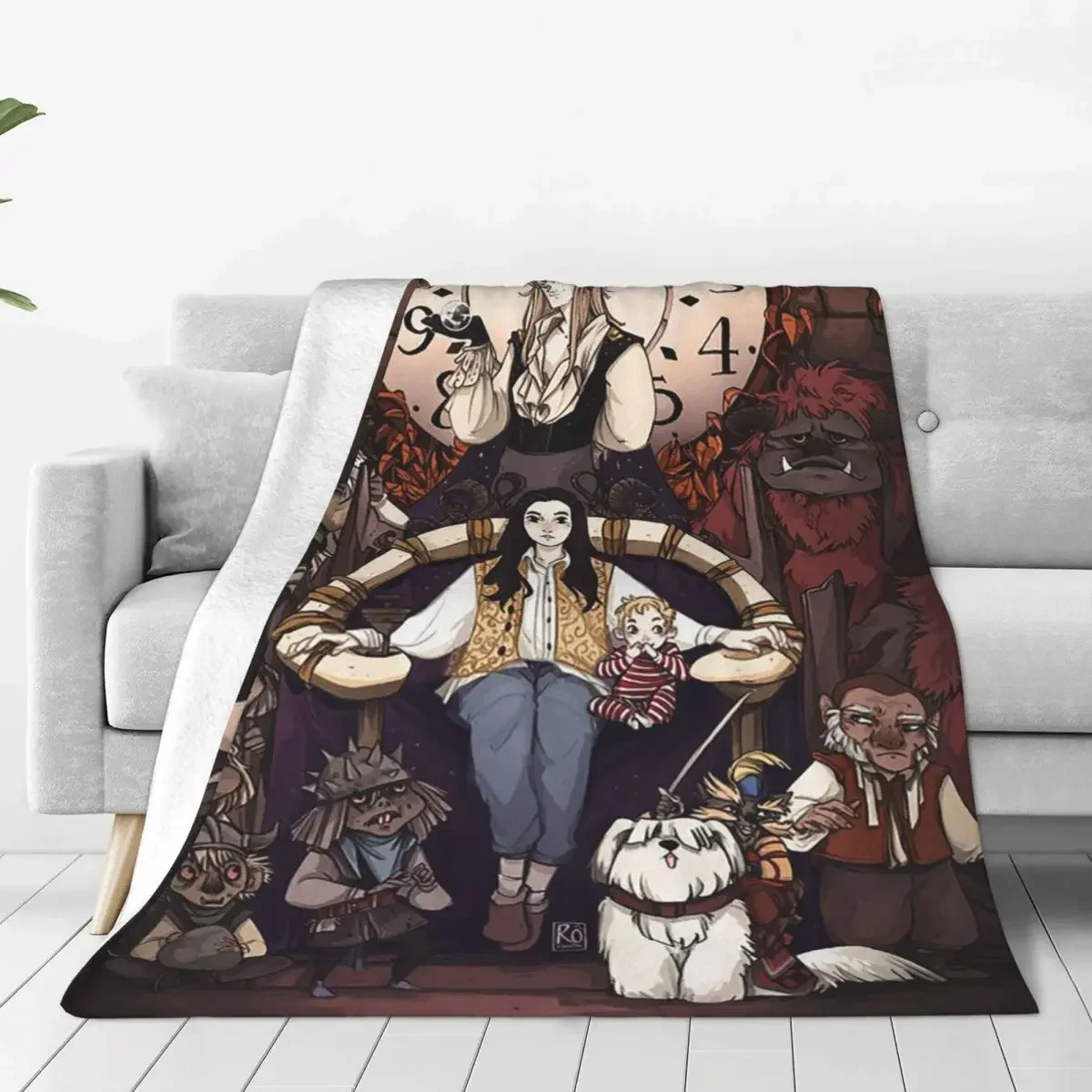 

Film Labyrinth Baby Blankets Sofa Cover Fleece Winter Art Cartoon Breathable Super Soft Babe Carpets For Bed Bedroom Bedspreads