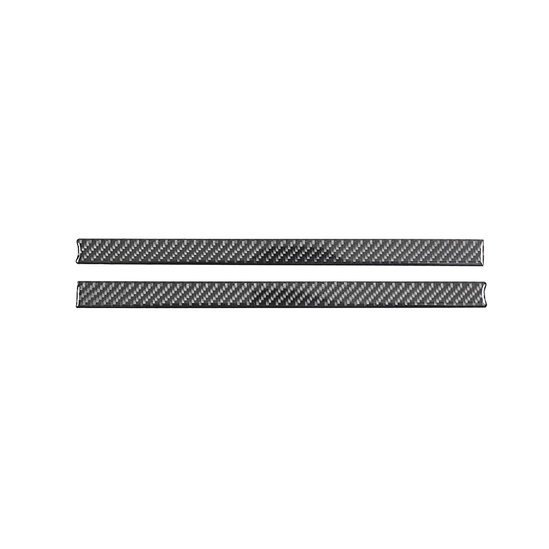 cheya Soft Carbon Fiber Car Front Grille Side Trim Strips for Ford Maverick 2022+ Exterior Accessories 2 Pcs