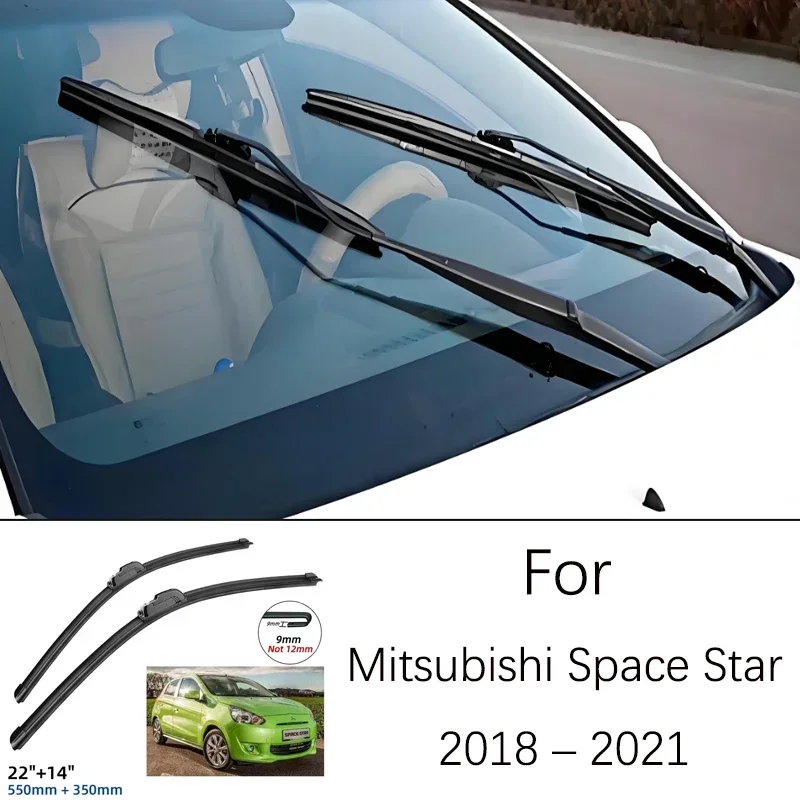 

Windshield Window Brush 22 14 inches Rubber Front Wiper Blade Accessories For Mitsubishi Space Star 2013-2023 2014 2015 2016