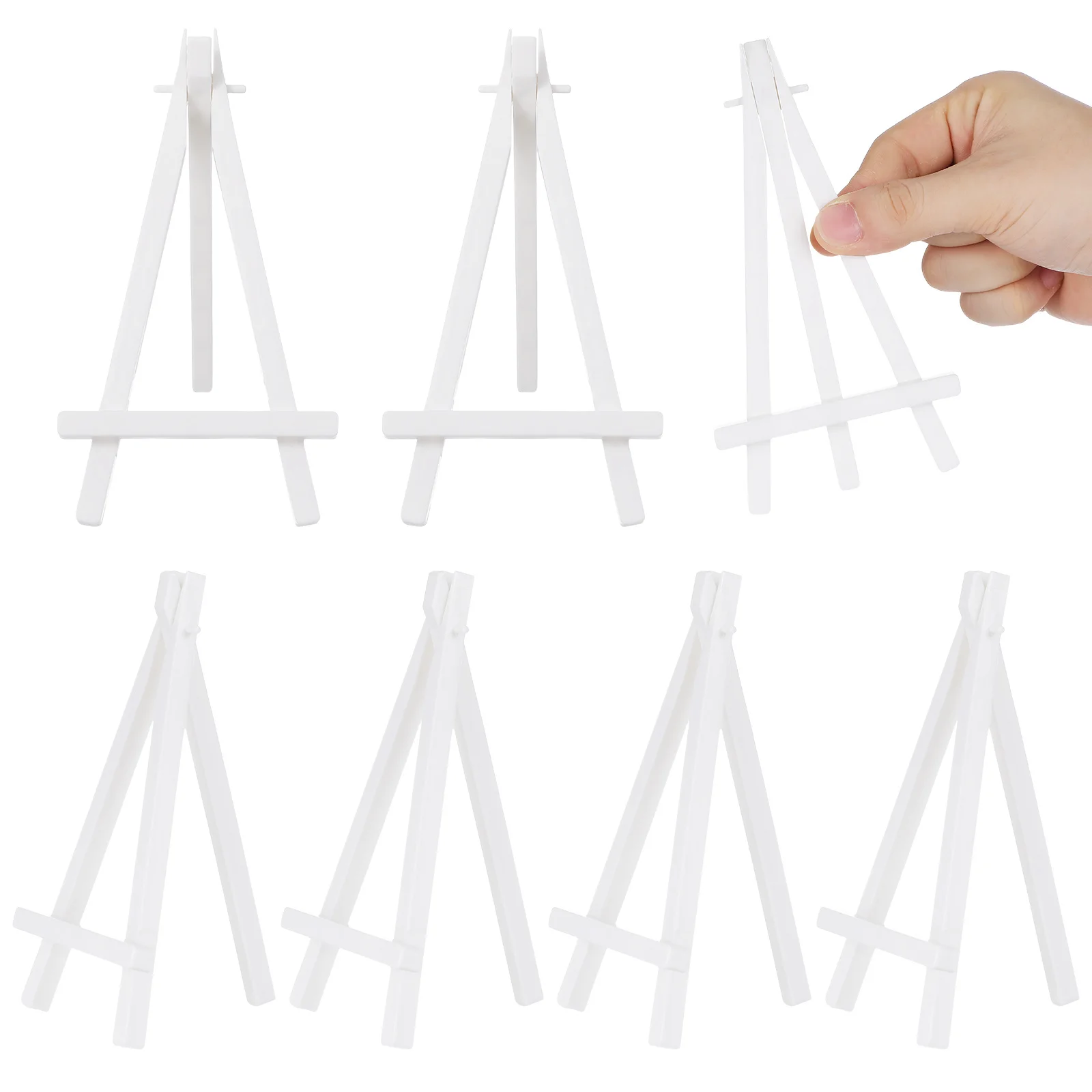 10Pcs Easel Stand Adjustable Inclination Foldable Plastic for Art Easels Display Racks Picture Stands Special Occasions