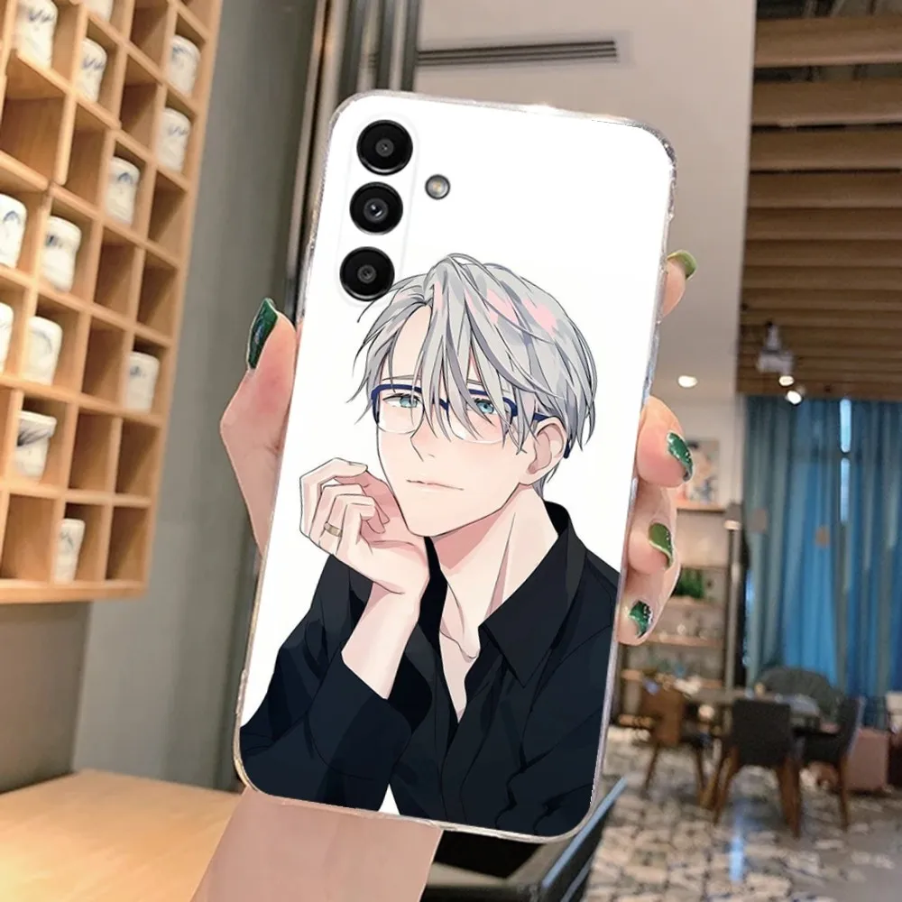 Japan Anime Yuri on Ice Phone Case For Samsung Galaxy A71,70,52,51,40,31,A50,30S,21S,Note20ultra Transparent Cover