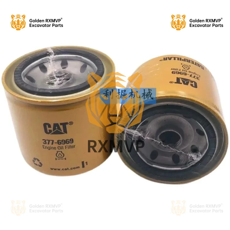 For Caterpillar cat 308 307e2 306e 305 305.5e2 Engine Oil Filter 377-6969 Excavator Accessories