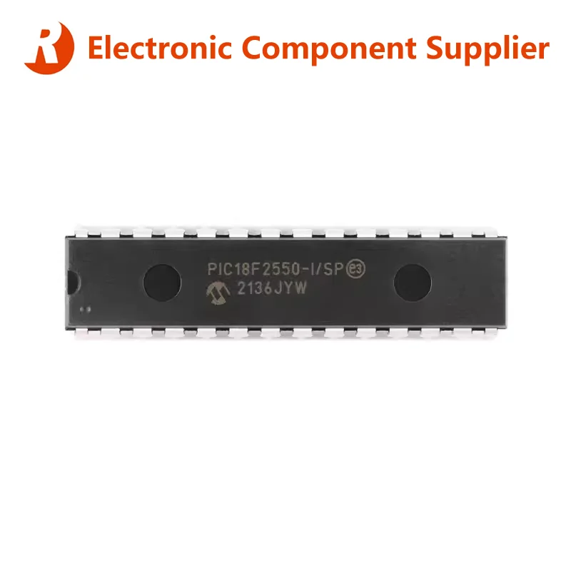 PIC18F4550 PIC18F4550-I/P PDIP-40 DIP-40 PIC18F High-Performance Enhanced Flash USB Microcontroller SMD 8BIT 32KB FLASH in Stock