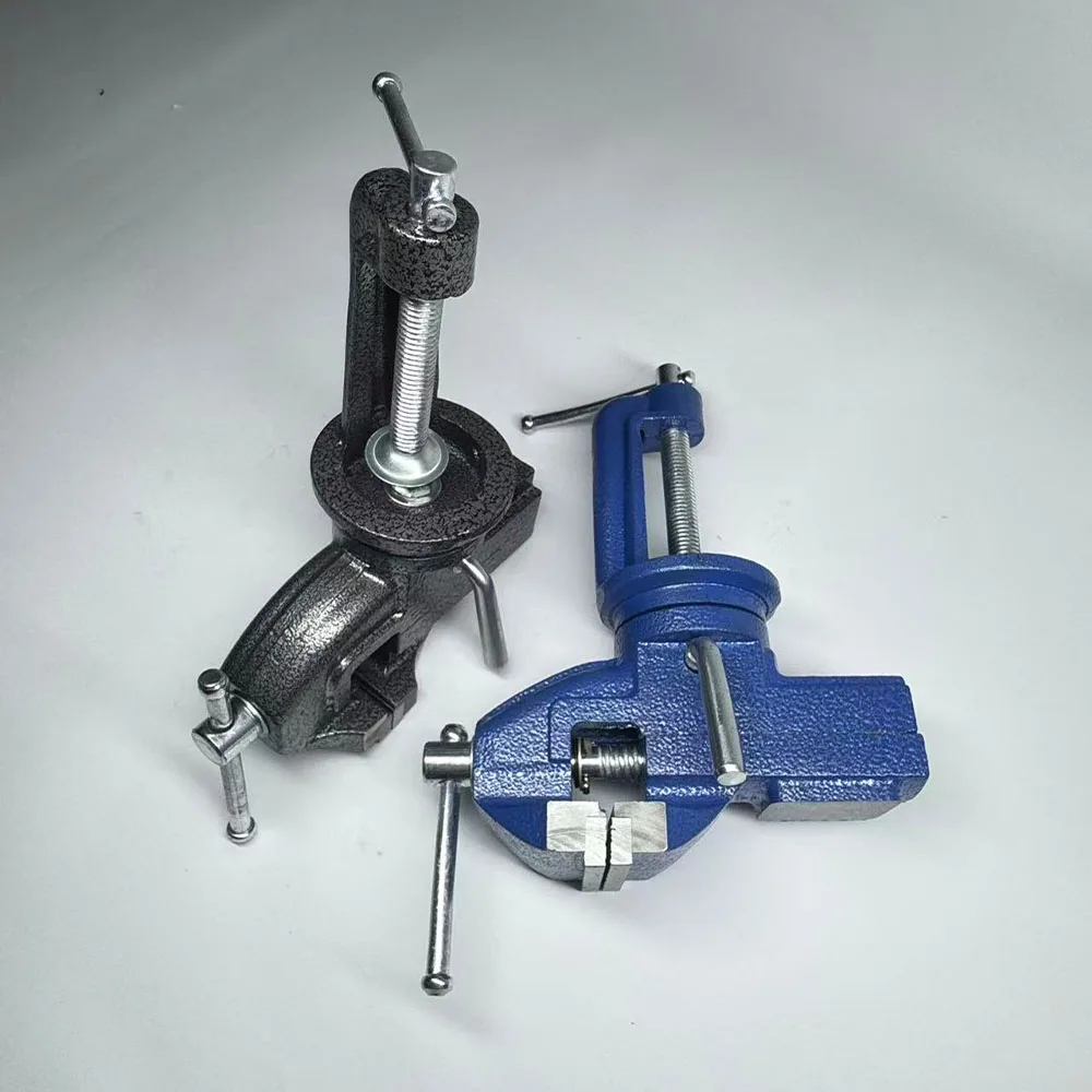 Professional Table Vise, 360 °   Rotating Clamp-On Work Vise, Heavy-Duty Construction, Suitable for Woodworking and Metalworking.