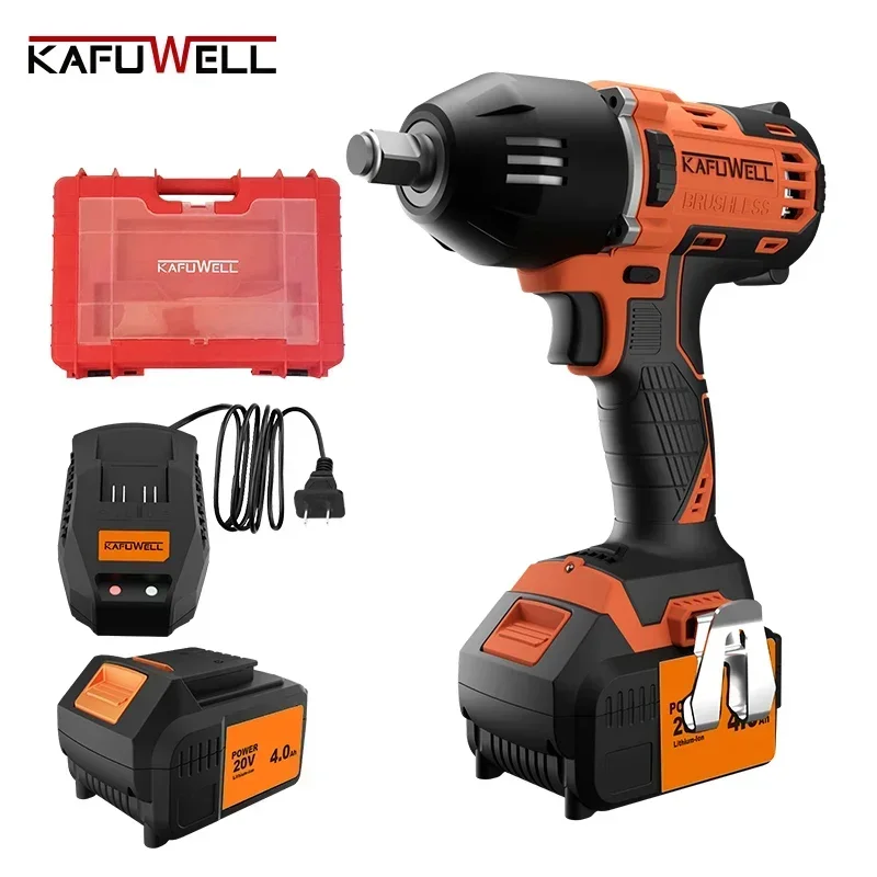 KAFUWELL PA4517H 20v Electric Impact Cordless Wrench Brushless Power Tool Battery Multipurpose Torque Wrench For Car Repair