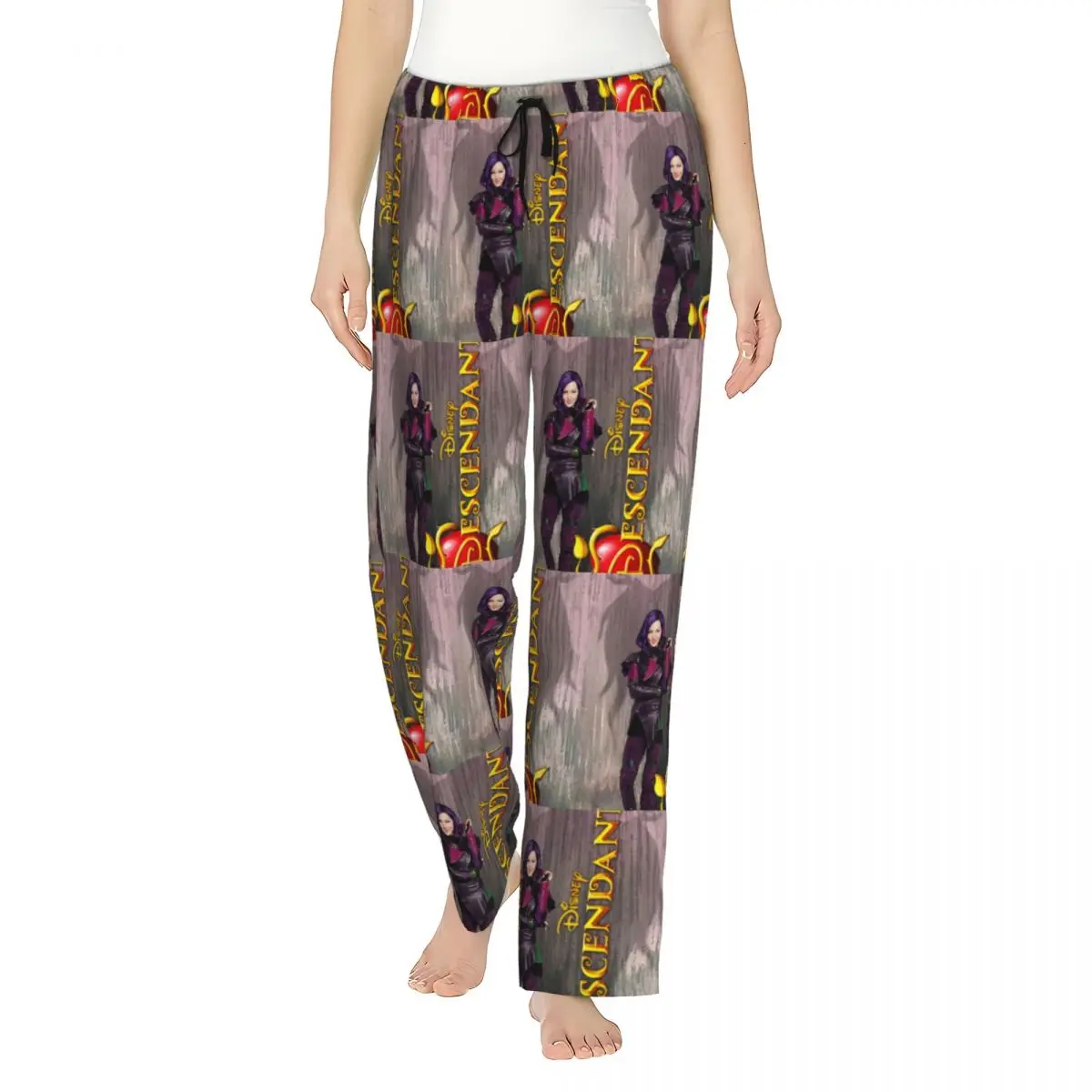 

Custom Print Descendants Cute Poster Pajama Pants Women's Fantasy Song And Dance TV Movie Sleep Sleepwear Bottoms with Pockets