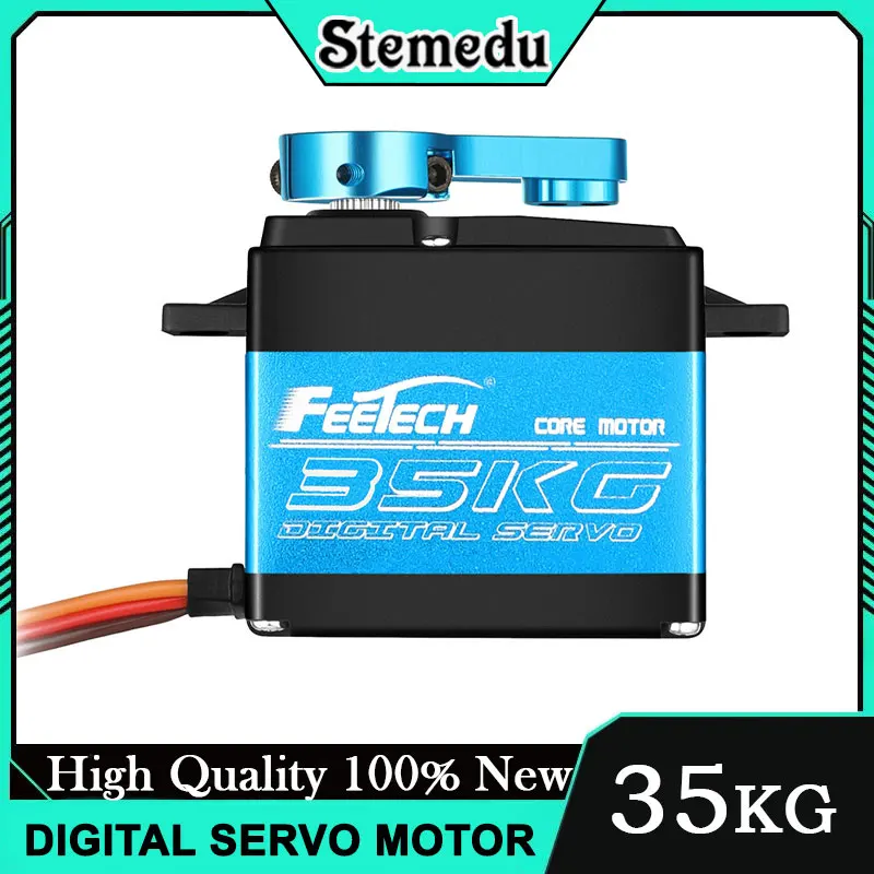 FT5330M 35kg Digital Servo 180° Waterproof Metal Gear High Torque for RC Airplane Helicopter Robot Truck 25T Arm