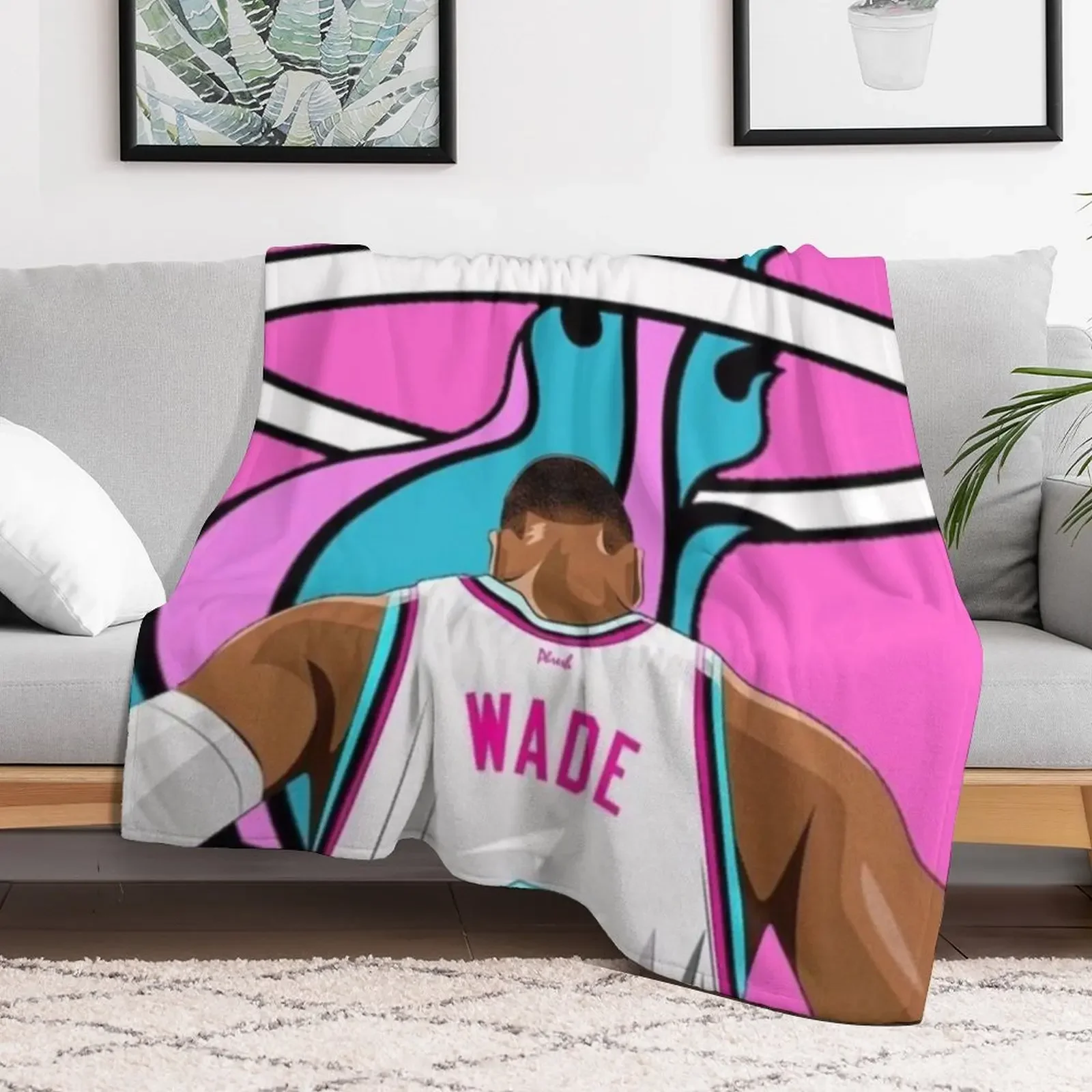 Dwyane Wade Throw Blanket Retros Decorative Throw Blankets