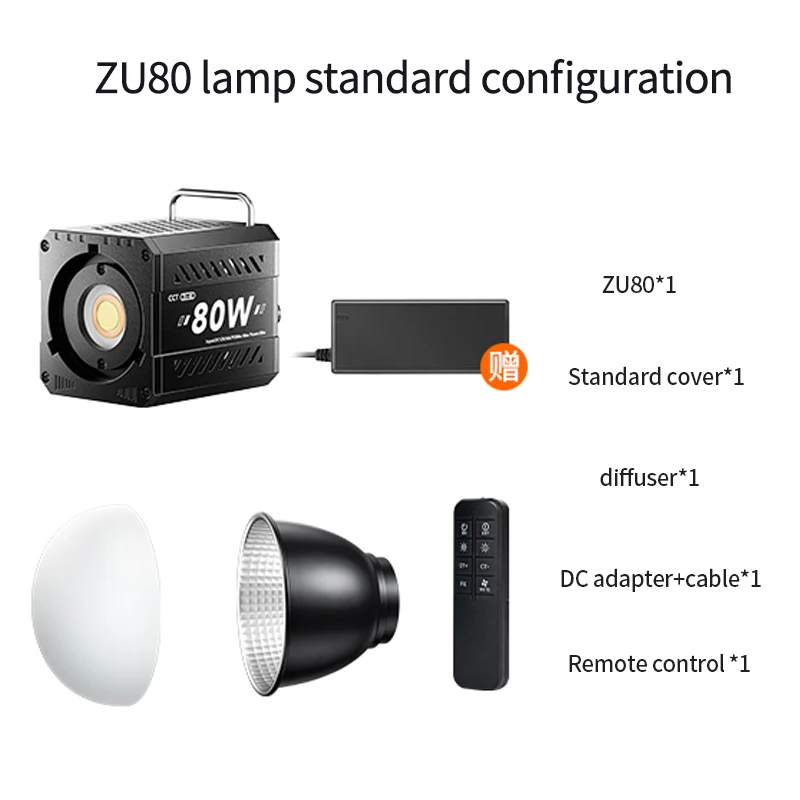 Dubbele kleurtemperatuur COB-fotografielicht 80W Professioneel LED-videolicht Draagbare lampenkap Handheld invullicht mini Bowens