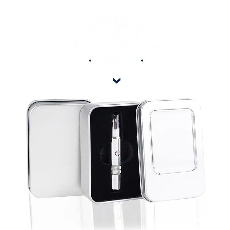 Smooth & Clean: Stainless Steel Manual Nose Hair Trimmer for Men - Portable & Washable! image 6