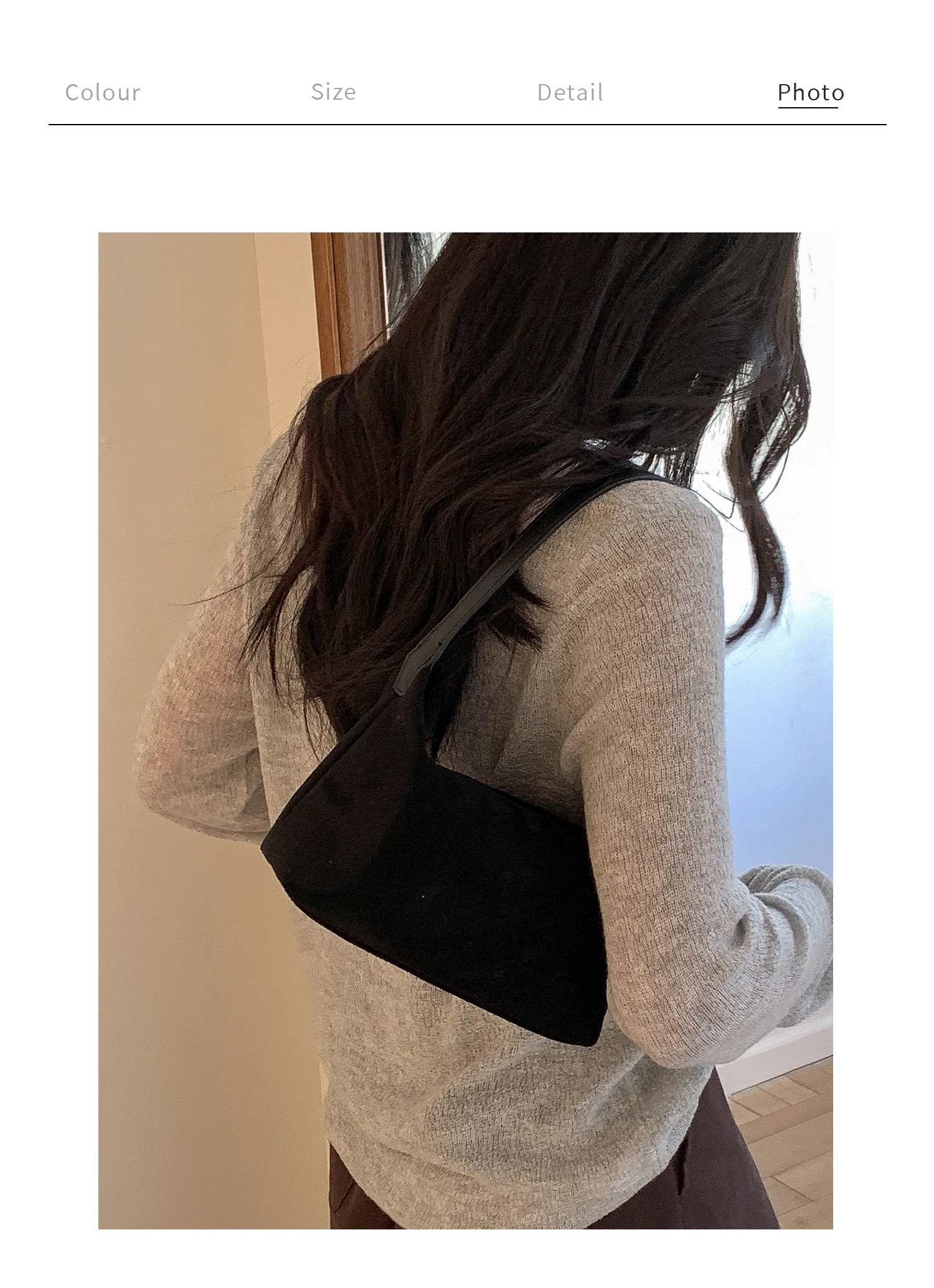 Bolso de Hombro de Gamuza a la Moda para Mujer, Bolso de Mano EMORRIN, Estilo Retro Otoño Invierno, Forro de Poliéster