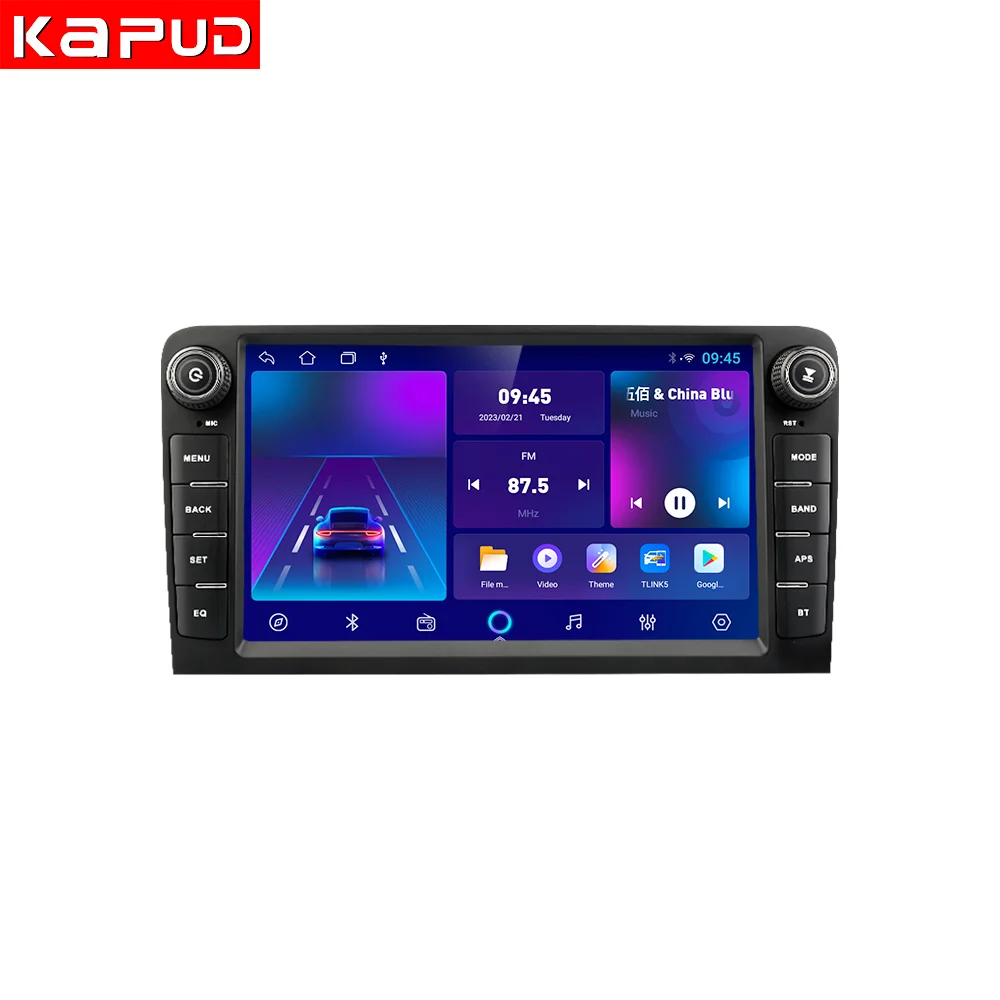 Kapud-Android Car Multimedia Radio Player, CarPlay, GPS, BT, DSP, SWC, Stereo, 8 