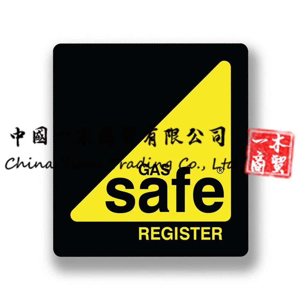 Car Stickers For Gas Safe Register Sticker Signs Decal Vinyl Vehicle Van Logo Large