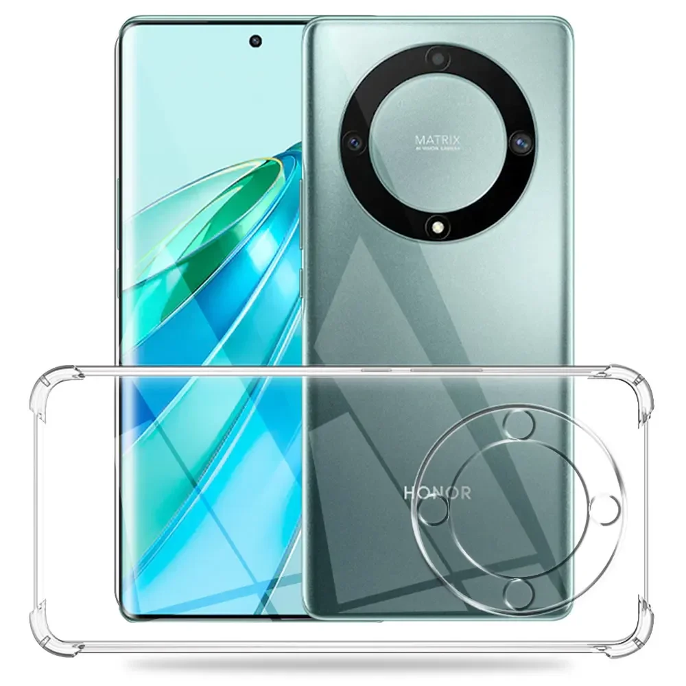 Transparency Shockproof Case For Honor Magic 5 6 Lite 4 Pro 90 80 Pro TPU Funda For Honor X8B X9B X7B X8A X9A X7A X6 Phone Cover