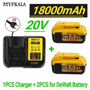 Bateria para ferramenta elétrica Dewalt, 100% Original, 18000mAh, 20V, 18.0Ah, DCB206, DCB206, DCB205, DCB204-2, Novo 11 principais vendas celular 18000mah - №2
