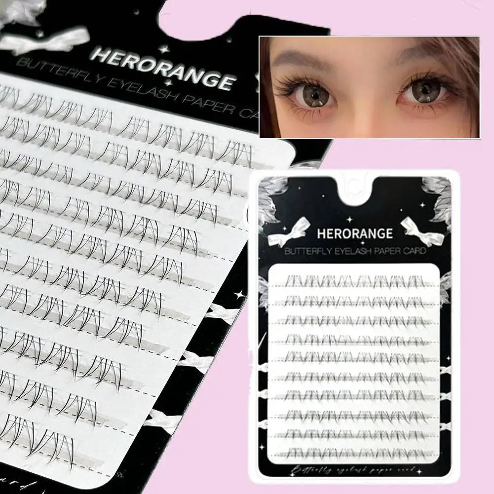 Pestañas postizas individuales sin pegamento, banda fina natural, pestañas inferiores, manga Curl, extensiones de pestañas inferiores, Kit de maquillaje