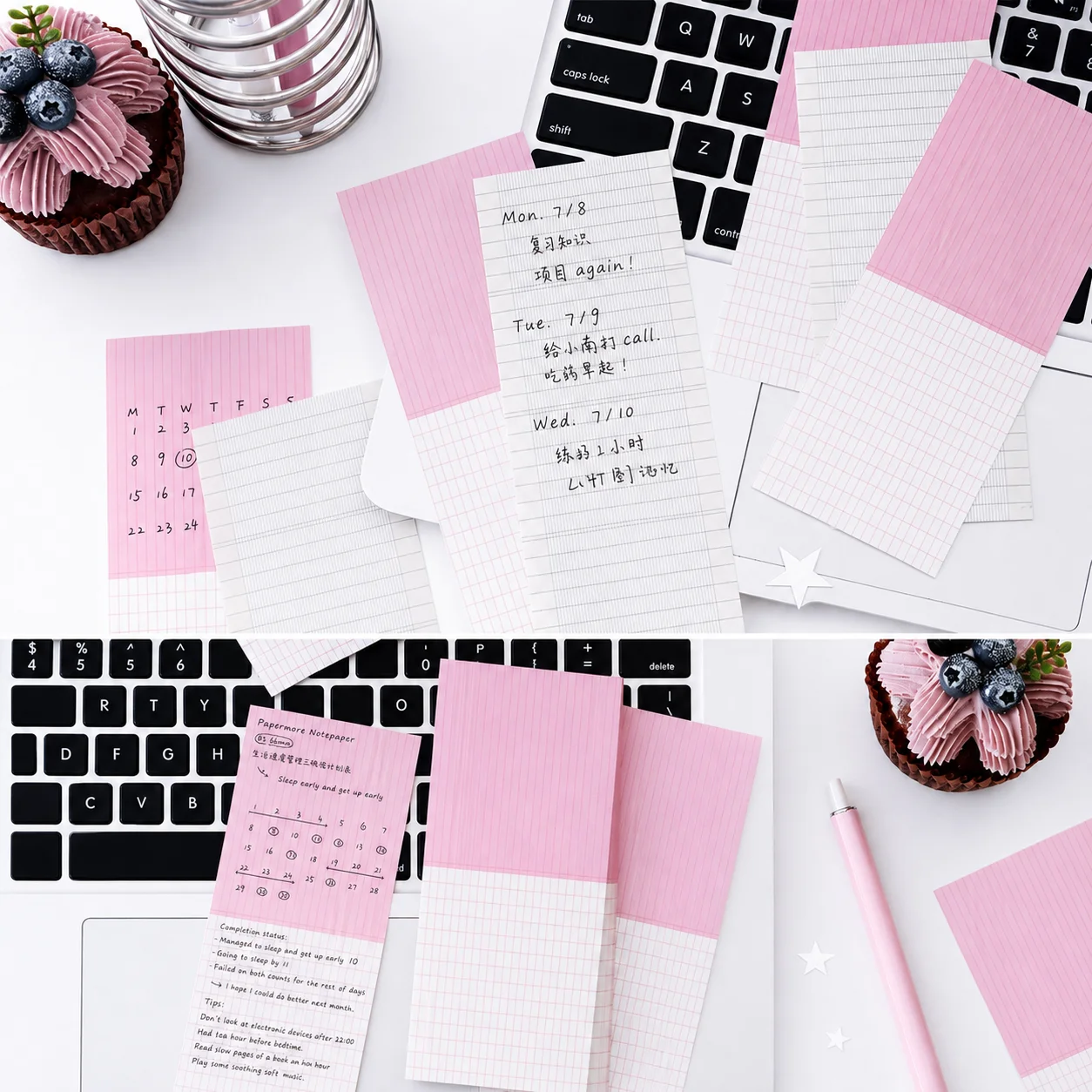 80 Sheets Writable Minimalist Memo Pad Smooth Writing Notepad For Journaling, Daily Planning And Scrapbook Decoration