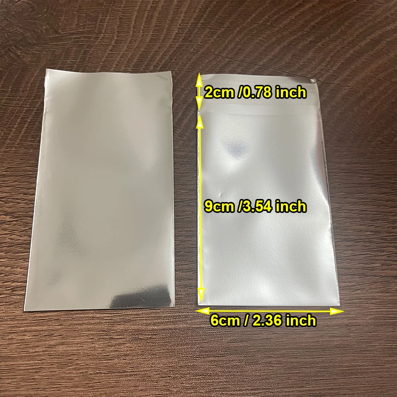 20pcs Silver Color Self-adhesive Pouches 6*9cm Mini Bags DIY Jewelry Package Small Business Wholesale Shipping Material Supplier