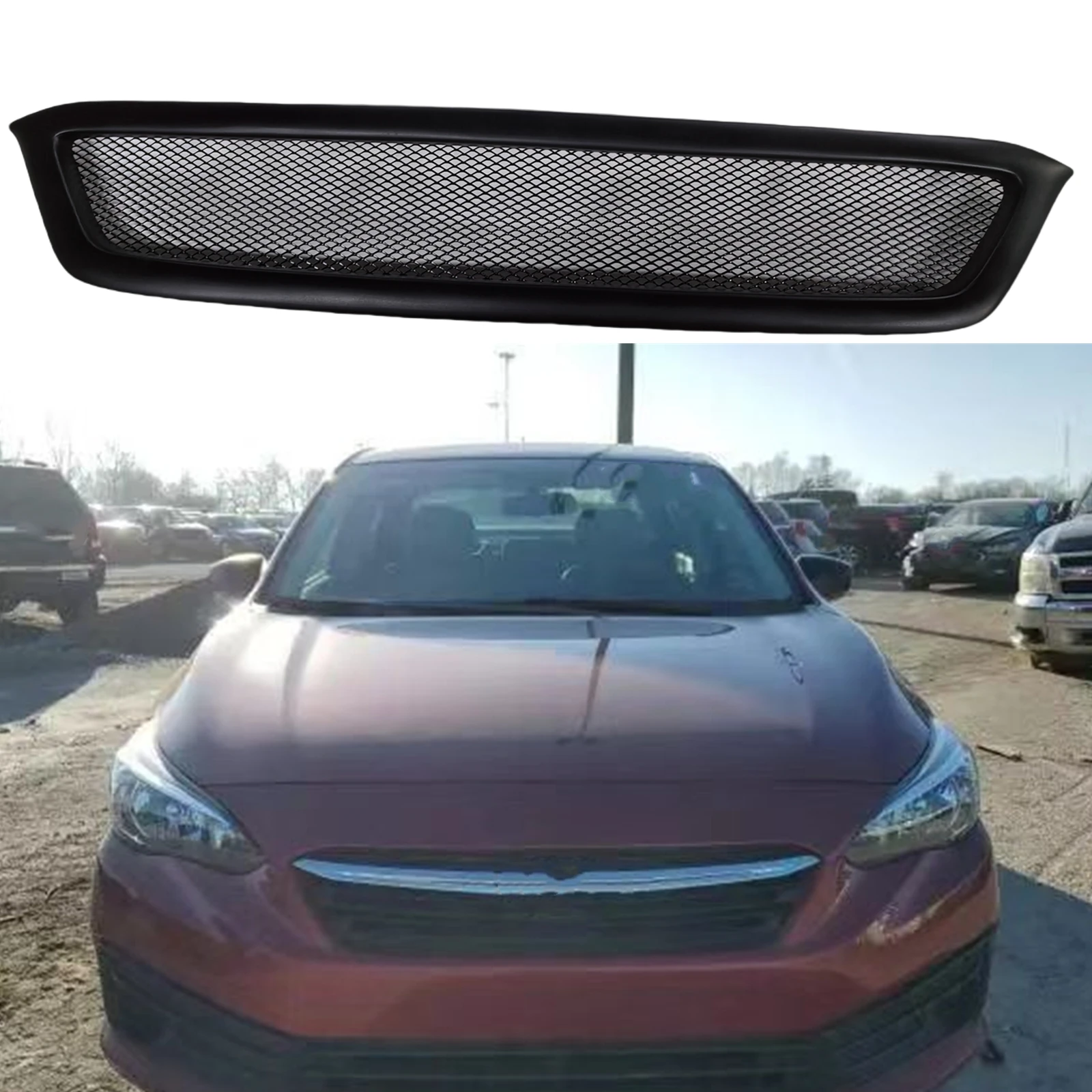 

Передняя решетка гоночная решетка сетка Верхняя решетка капота для Subaru Impreza 2020 2021 2022 2023