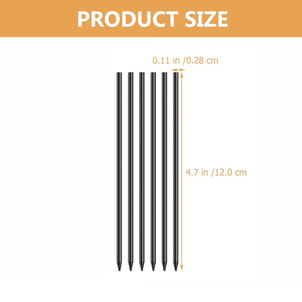 Imagem -03 - Tracer Lápis Recargas Preto 2.8 mm para Carpinteiro Sólido Buraco Profundo Mark Pencil 24 Pcs