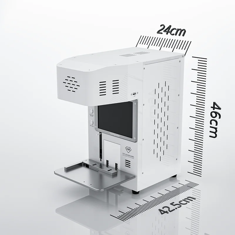 TBK 958F Laser Separating Machine Auto Focus LCD Mini Diode Marking Equipment with Align Fixture Built-in Smoke Device for Phone