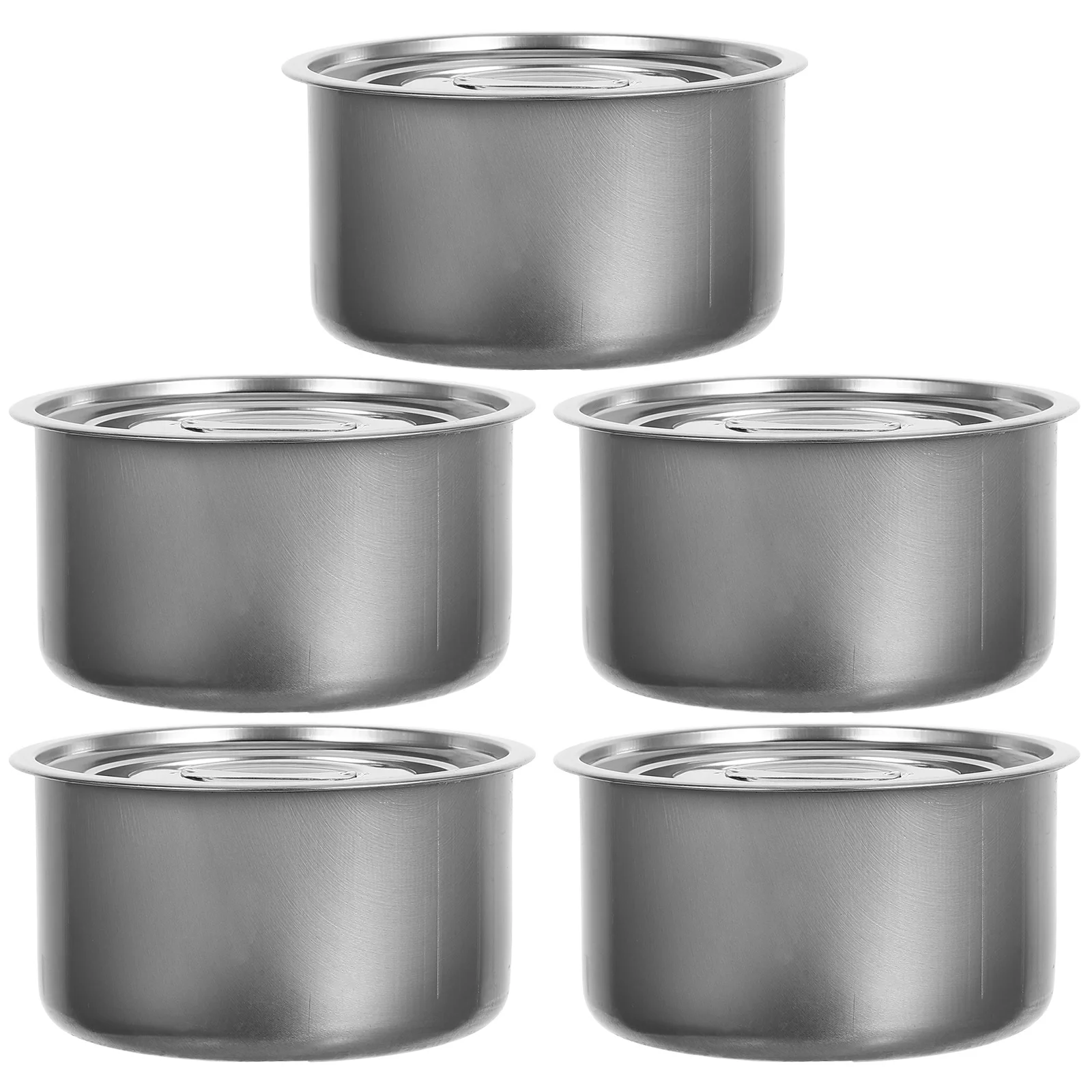 

5pcs Stainless Steel Steaming Bowl Heat Resistant Mini Steam Tray For Vegetables Rice Baby Food Cooking Soup Cup Kitchen Utensil