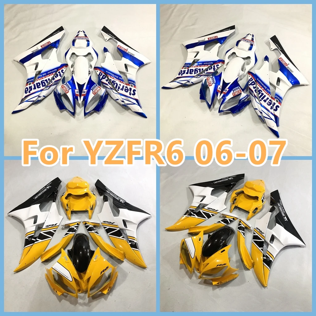 

100% Fit Injection Fairing Kit for YAMAHA 2006 2007 YZFR6 06 07 YZF-R6 ABS Plastic Road Racing Motorcycle Body Rebuild Bodywork