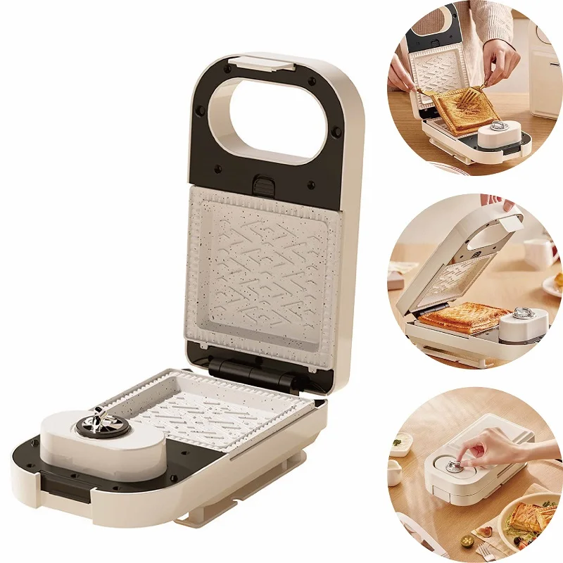 

220V Electric Sandwich Machine Waffle Maker Toaster Home Timing Breakfast Machine Takoyaki Pancake Donut Toast Machine 650W